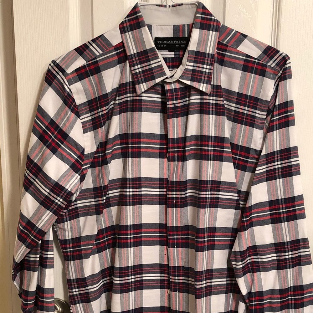 Men's Size Large Thomas Payne Button Down Shirt